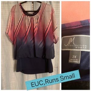 EUC Muilt-Color Blouse